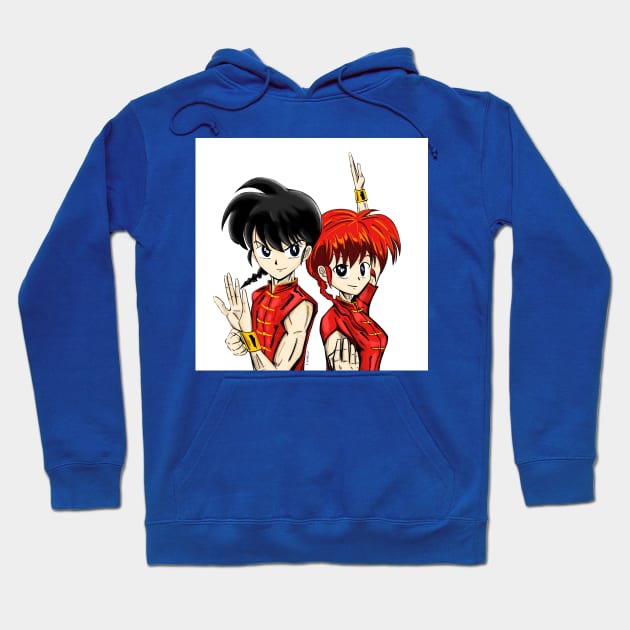 the ranma martial artist, half man half girl Hoodie by jorge_lebeau